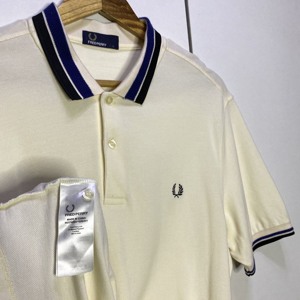 Fred Perry Fred Perry Men’s Polo Shirt | Cream Beige Large Size US L / EU 52-54 / 3 - 2 Thumbnail