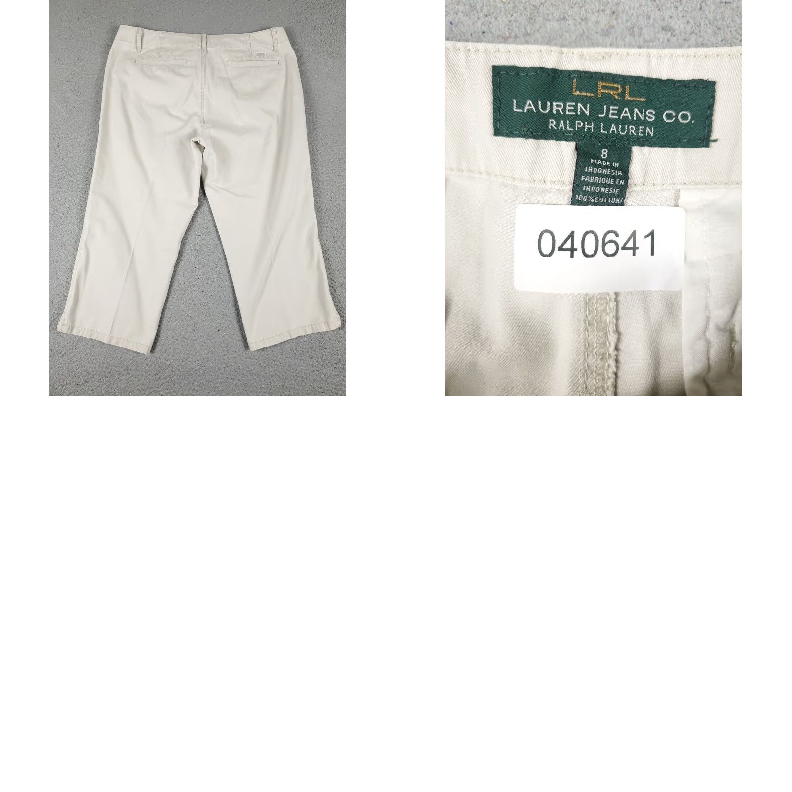 Ralph Lauren Lauren Ralph Lauren Jeans Women's Size 8 32x20 Beige Casual Denim Straight Pants Regular Fit Size 30" / US 8 / IT 44 - 8 Thumbnail