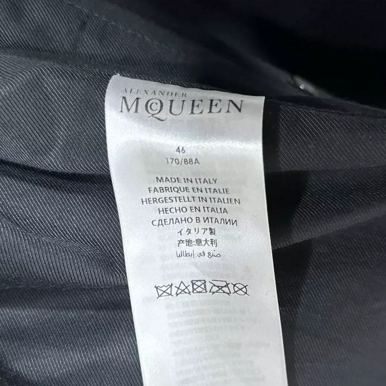 Alexander McQueen Alexander McQUEEN Black split leather double-layer collar Size M / US 6-8 / IT 42-44 - 5 Thumbnail