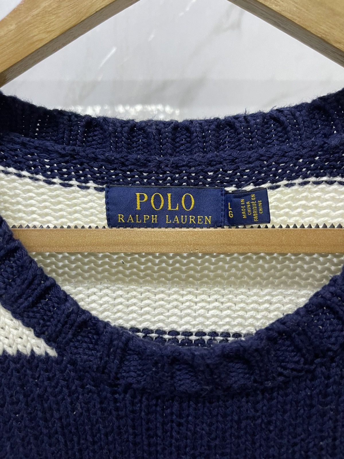 Polo Ralph Lauren Polo Ralph Lauren CP RL-93 Knitted Jumper (L) Size US L / EU 52-54 / 3 - 5 Thumbnail