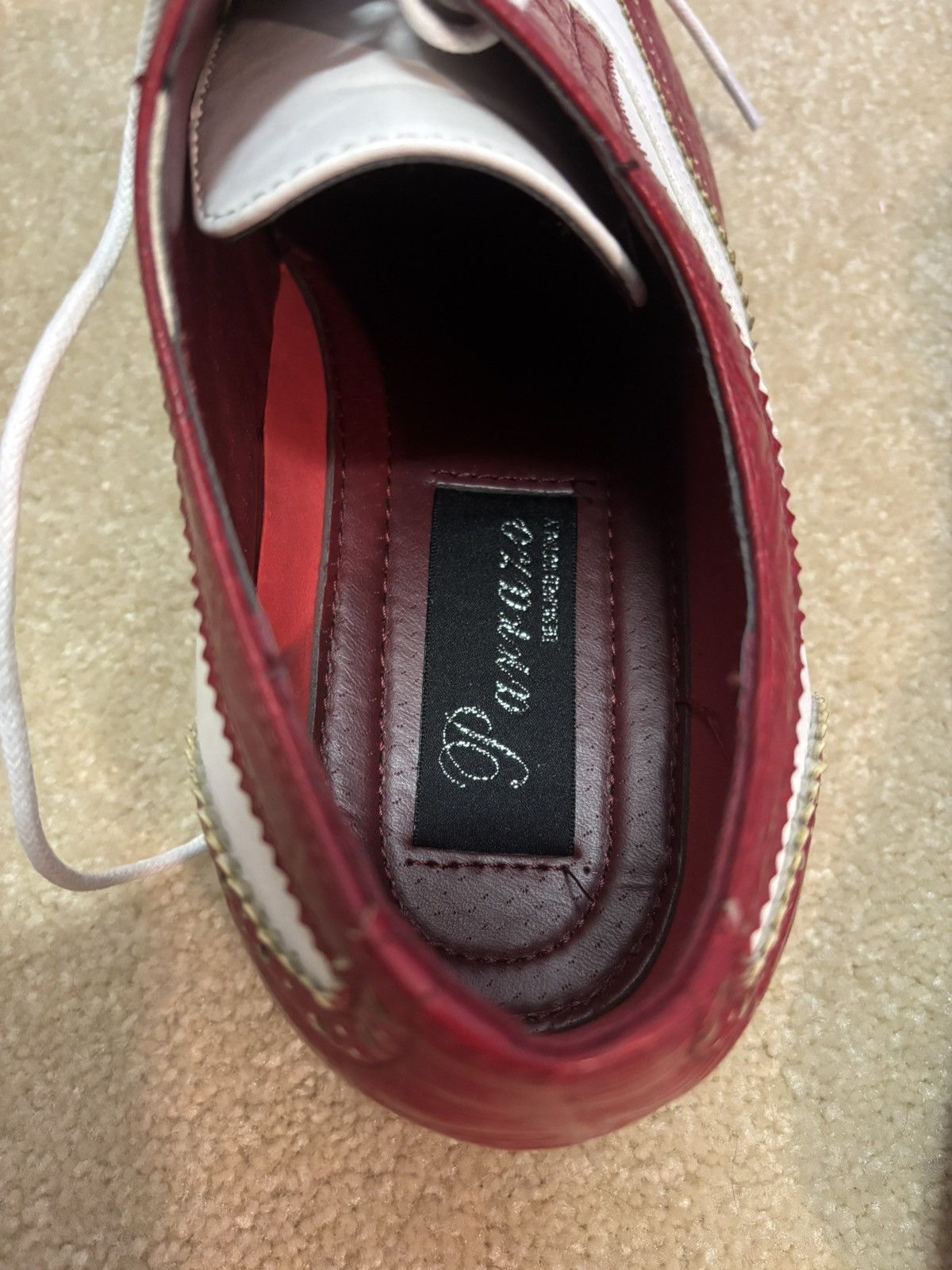 Other Men's Parrazo Italian Conrad Wing Tip shoes (9.5) Size US 9.5 / EU 42-43 - 4 Thumbnail