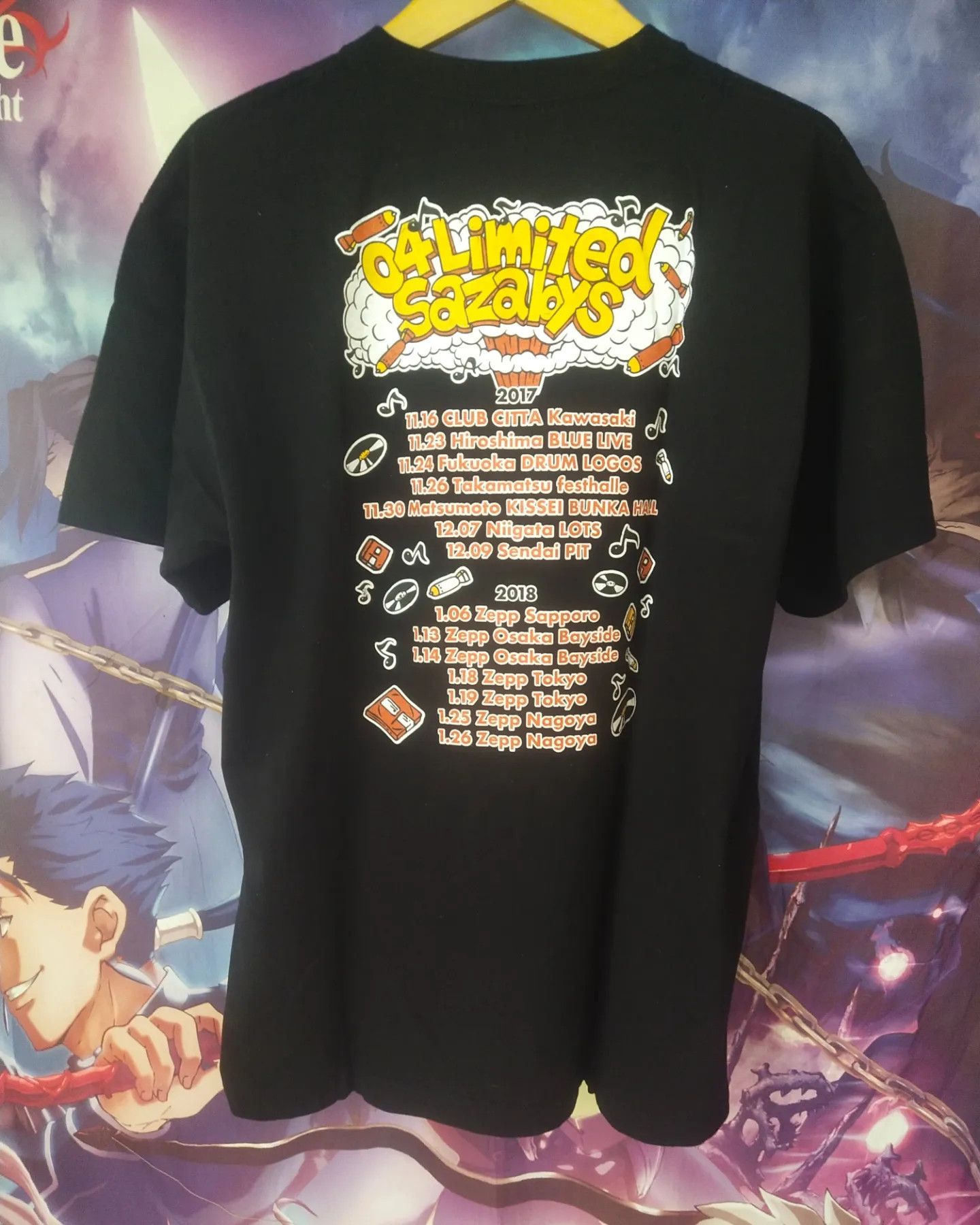 Band Tees 04 Limited Sazabys Squall Tour 2017/2018 Band Tee Size US L / EU 52-54 / 3 - 3 Thumbnail