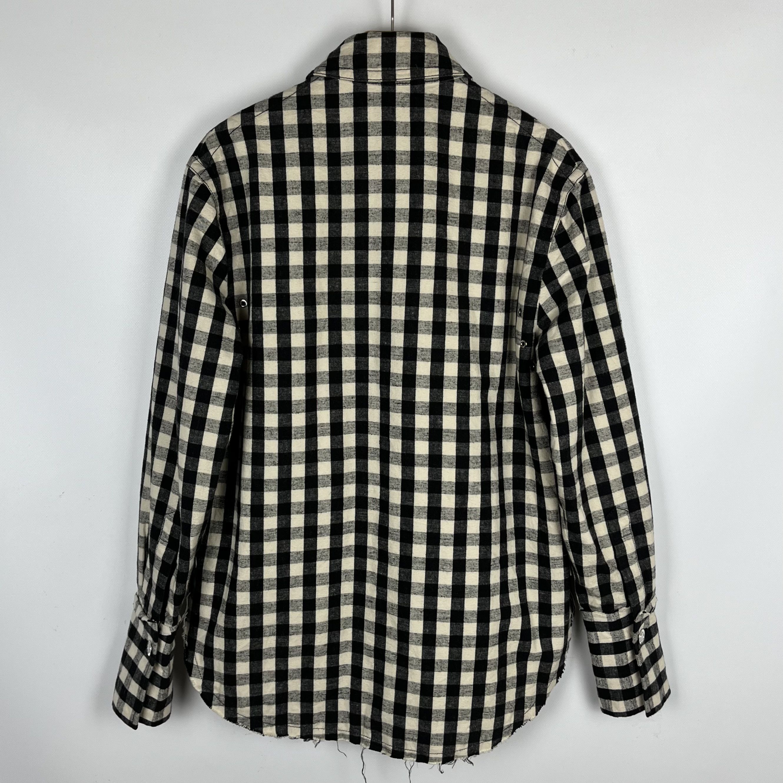Helmut Lang Helmut Lang Oversized Gingham Flannel Overshirt Jacket Size XS / US 0-2 / IT 36-38 - 19 Thumbnail
