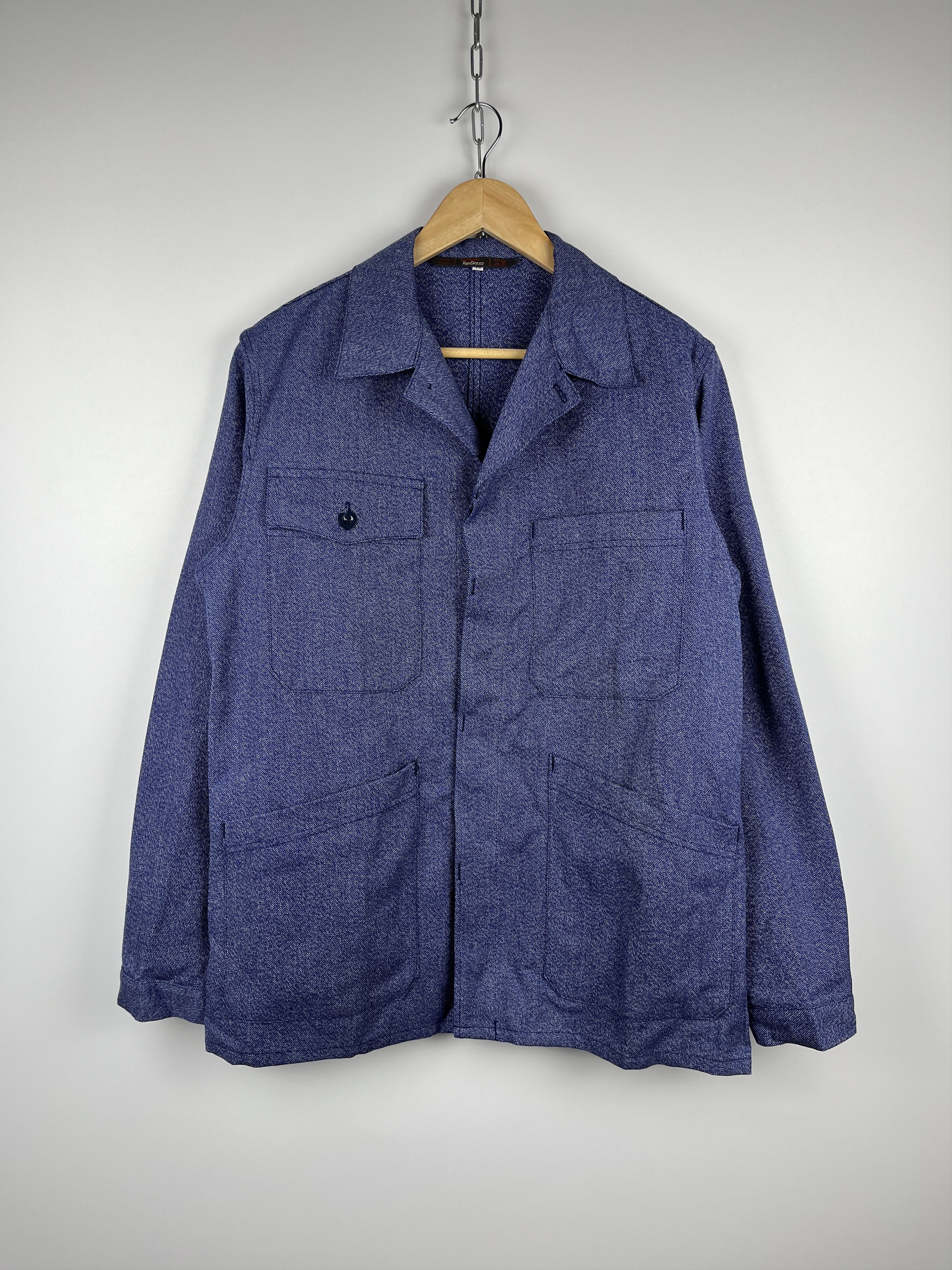 Le Laboureur Vintage French Work Jacket Lutteurs Sanfor Chore Workwear Size US M / EU 48-50 / 2 - 2 Thumbnail