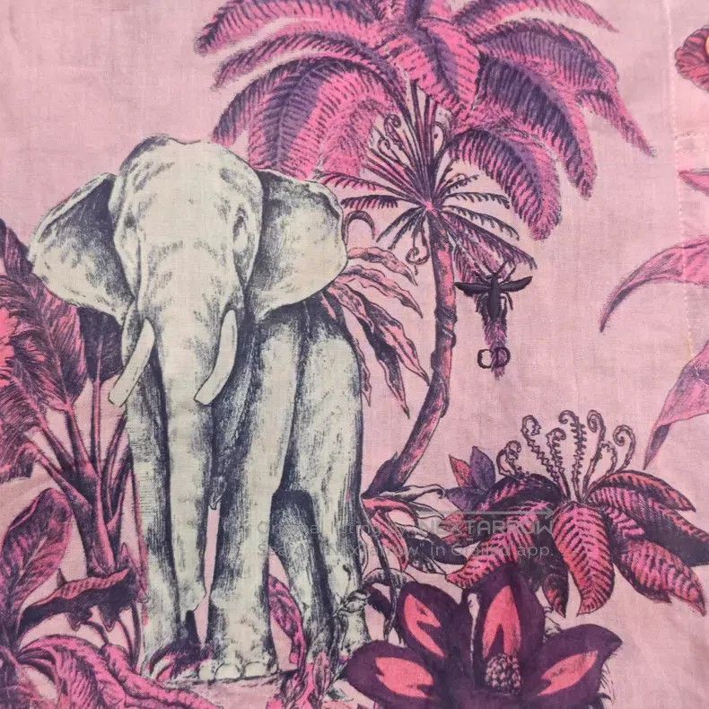 Dior Dior Rose-pink jungle animal short front and long back shi Size XS / US 0-2 / IT 36-38 - 6 Thumbnail