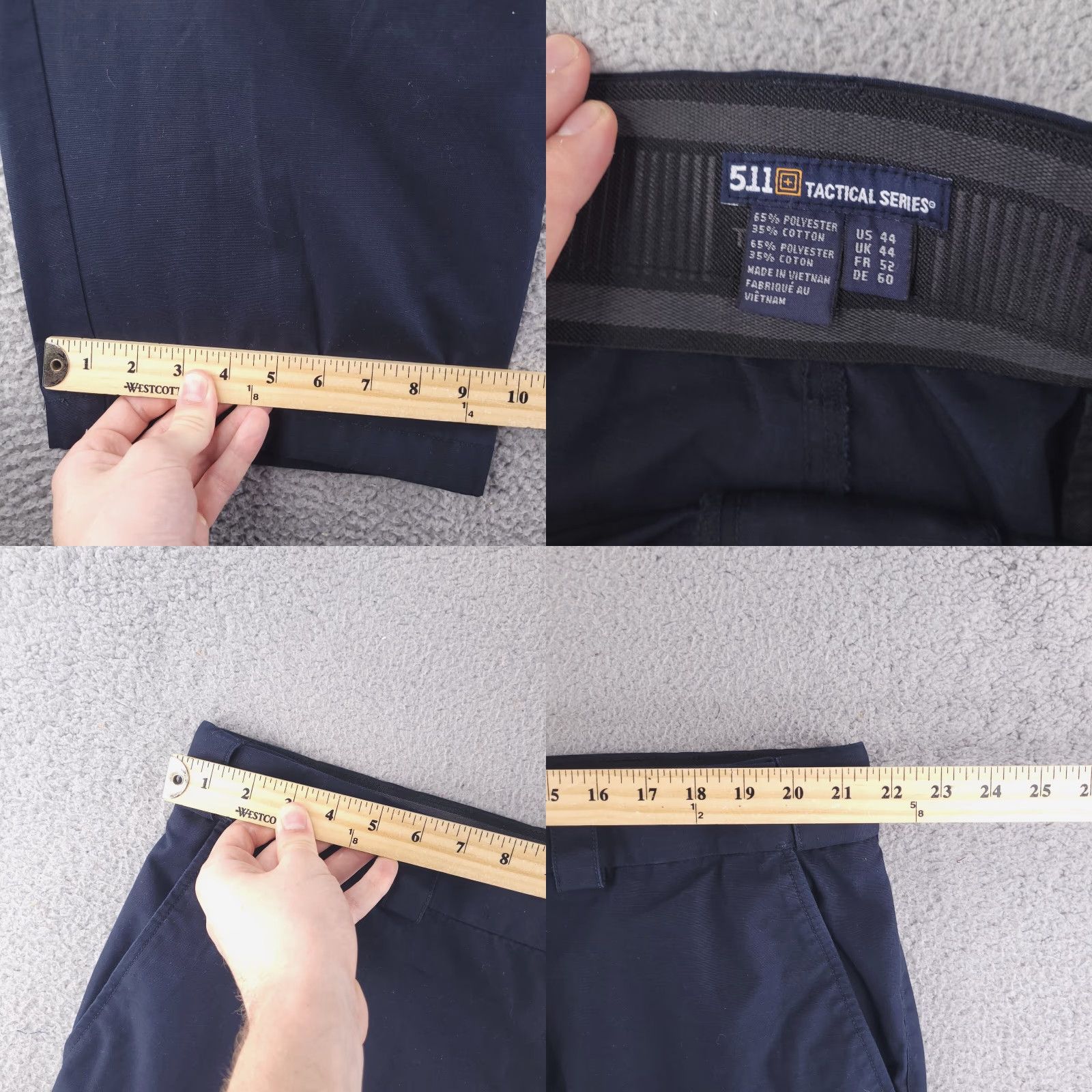 Vintage 5.11 Tactical Pants Mens 44x25 Blue Cargo Ripstop Navy Utility 2 Pants Mens 44 Blue Cargo Ripstop Navy 511 Size US 44 / EU 60 - 8 Thumbnail