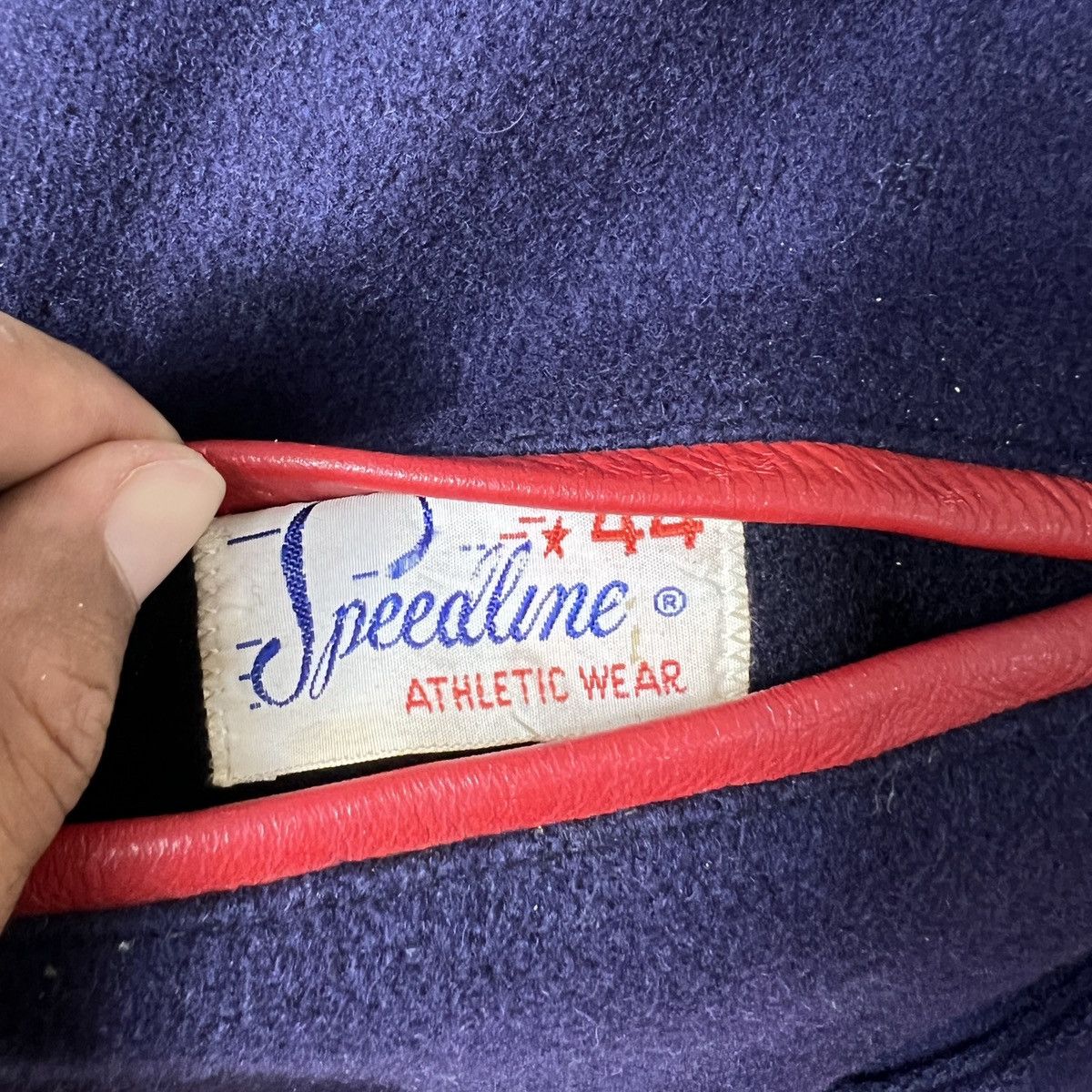 Vintage 🔥 50s VINTAGE SPEEDLINE STADIUM VARSITY BOMBER JACKET Size US L / EU 52-54 / 3 - 19 Thumbnail