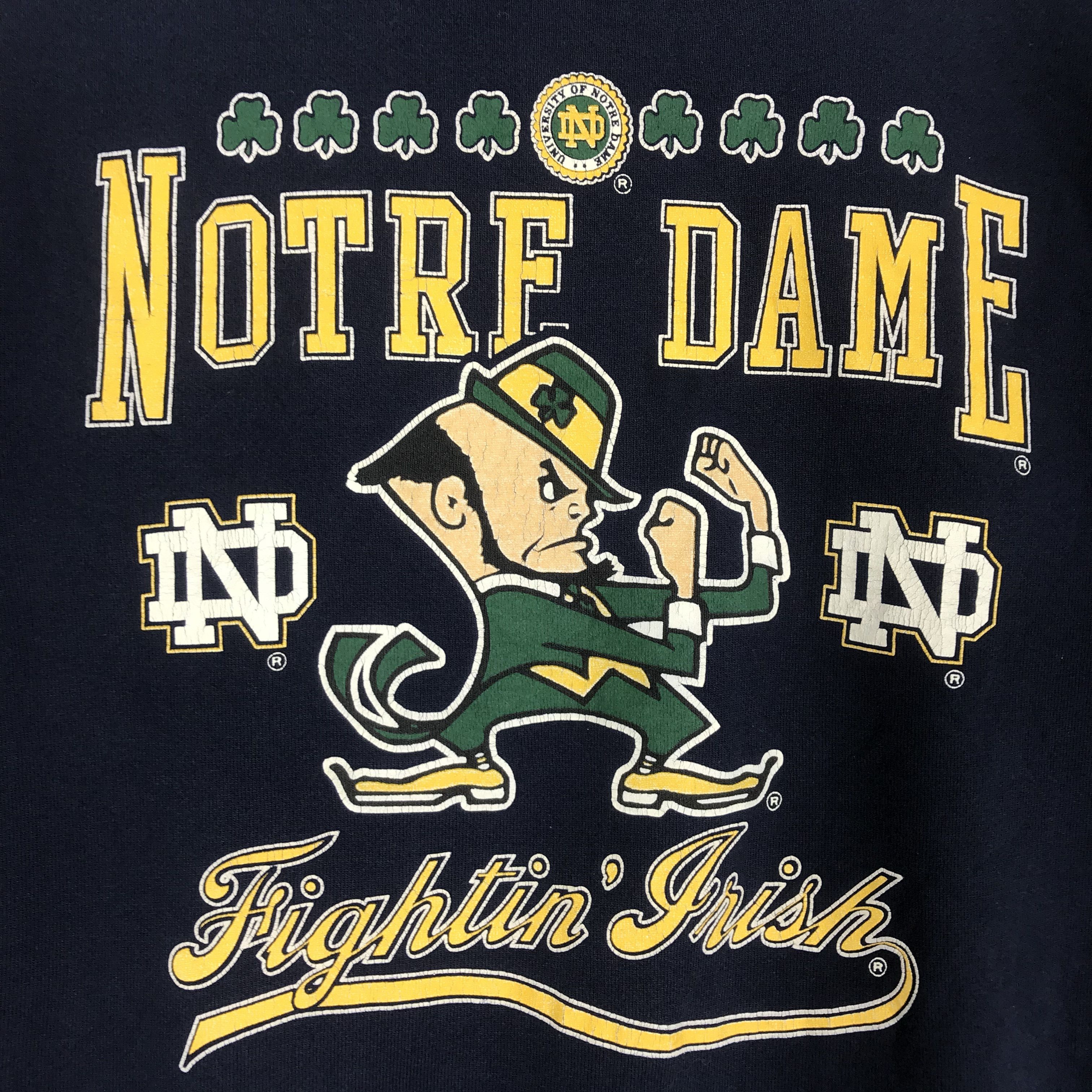 Japanese Brand Vintage 90s Notre Dame Sweatshirt - 56 Size US S / EU 44-46 / 1 - 3 Thumbnail