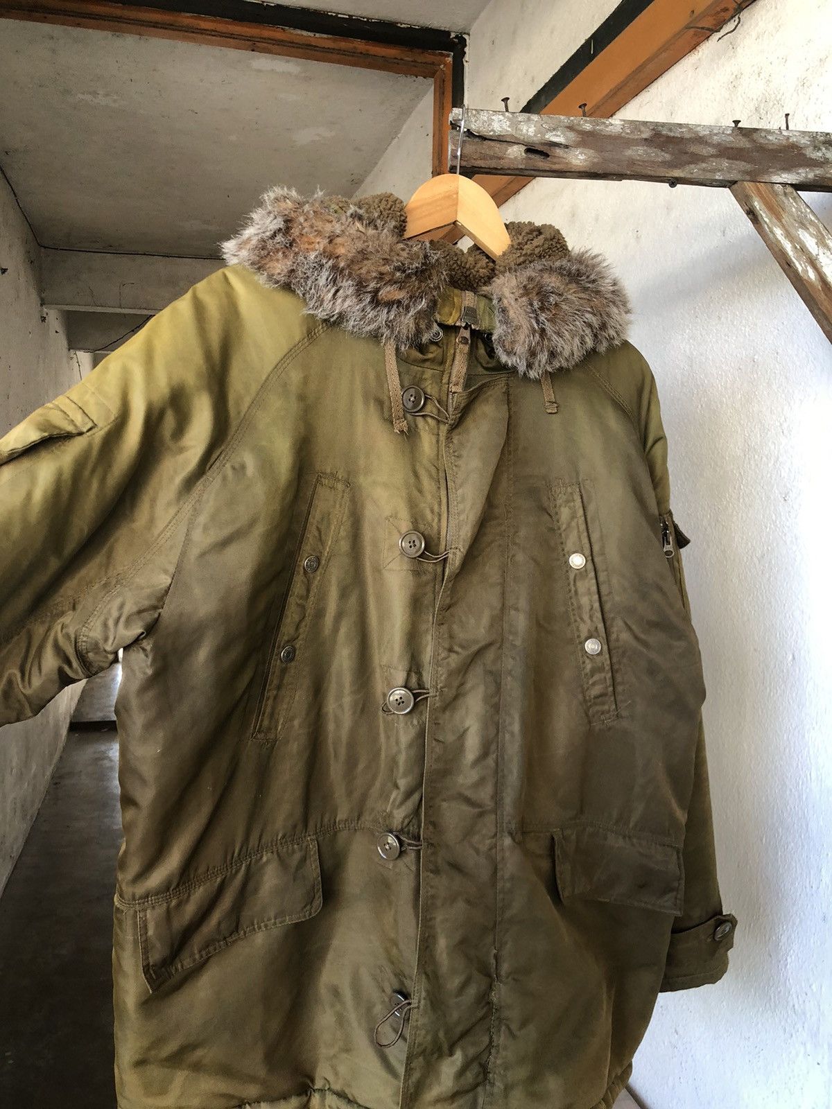Gap Vintage Gap Snorkel Military Distressed Parka Jacket Size US L / EU 52-54 / 3 - 13 Thumbnail