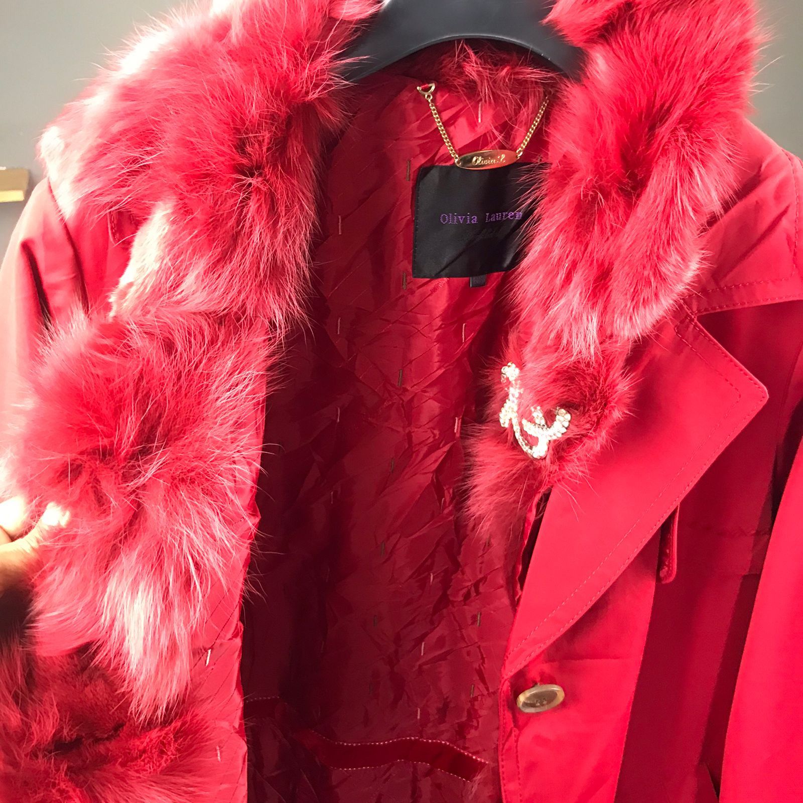 Other OLIVIA LAUREN WOMEN COAT RED Size ONE SIZE - 5 Thumbnail