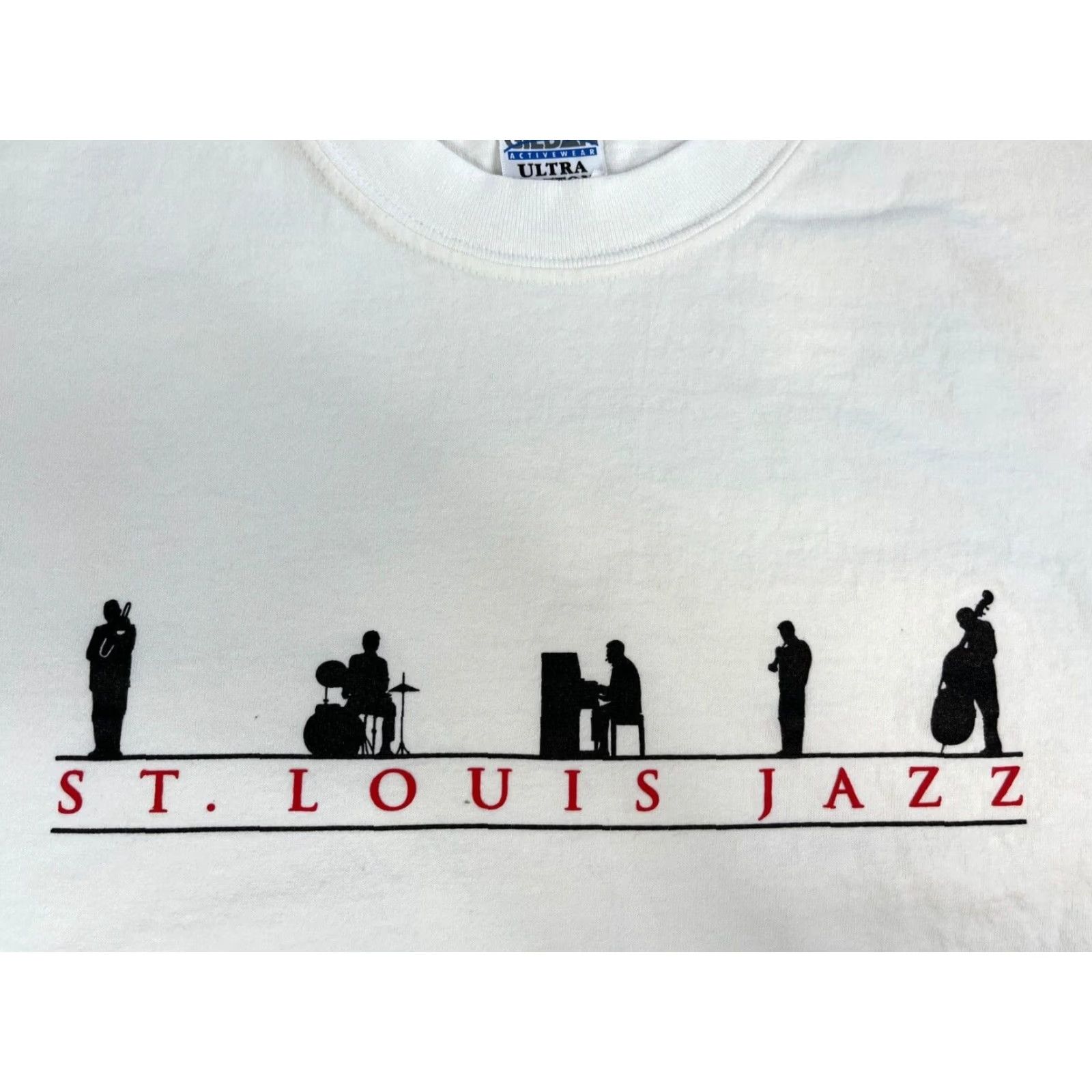 Gildan Men's Vintage St. Louis Jazz T-Shirt Sz 2XL Size US XXL / EU 58 / 5 - 3 Thumbnail