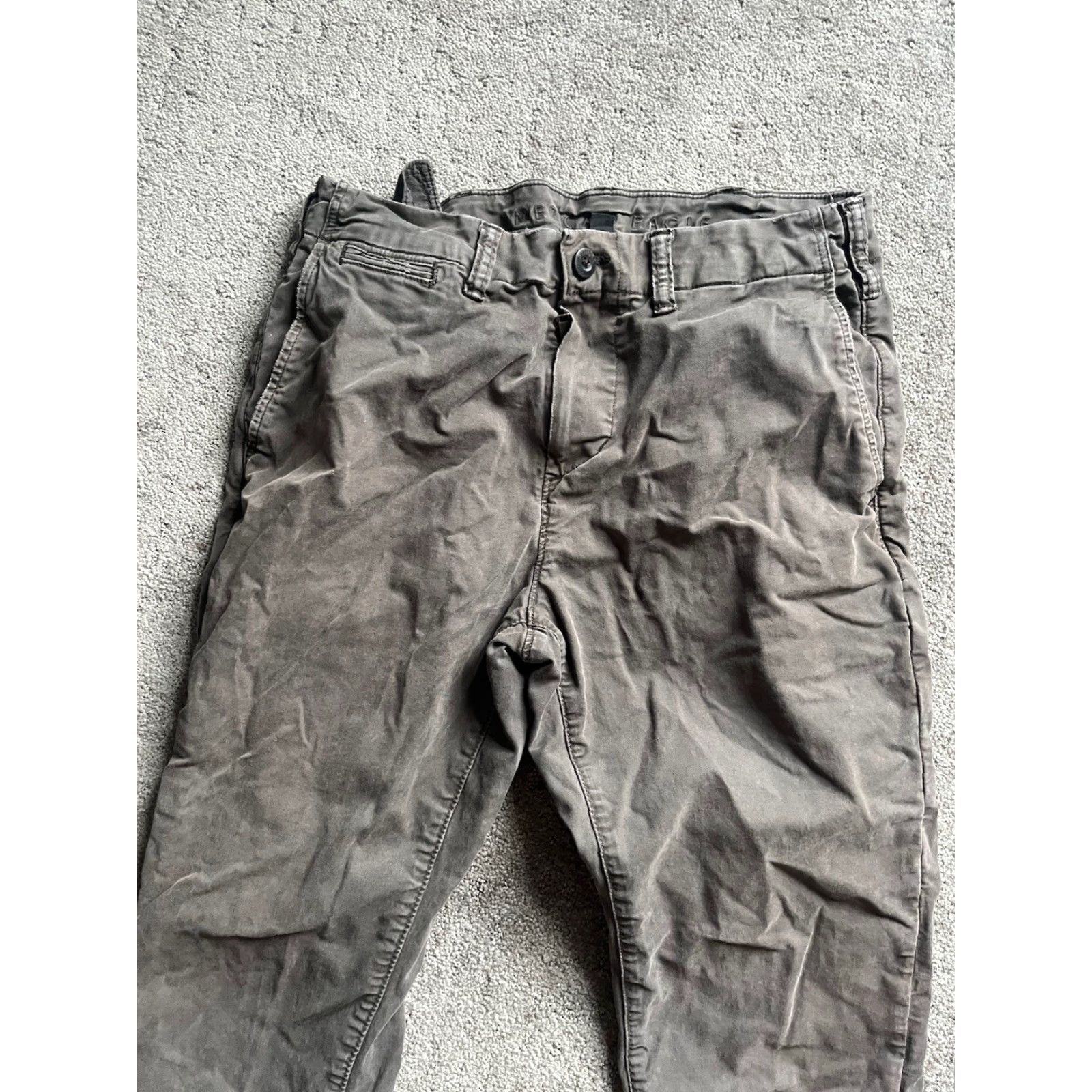 American Eagle Outfitters American Eagle Athletic Fit Chino Pants Mens 30x30 Gray Flex Twill Casual Size US 30 / EU 46 - 4 Thumbnail