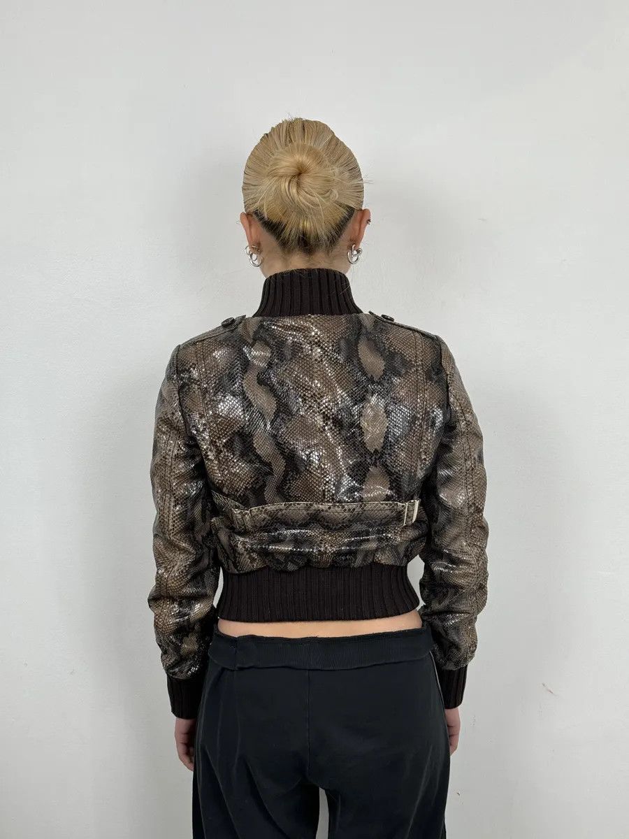 Gucci SS2009 Gucci Madonna Python Leather Jacket by Frida Giannini Size XS / US 0-2 / IT 36-38 - 4 Thumbnail