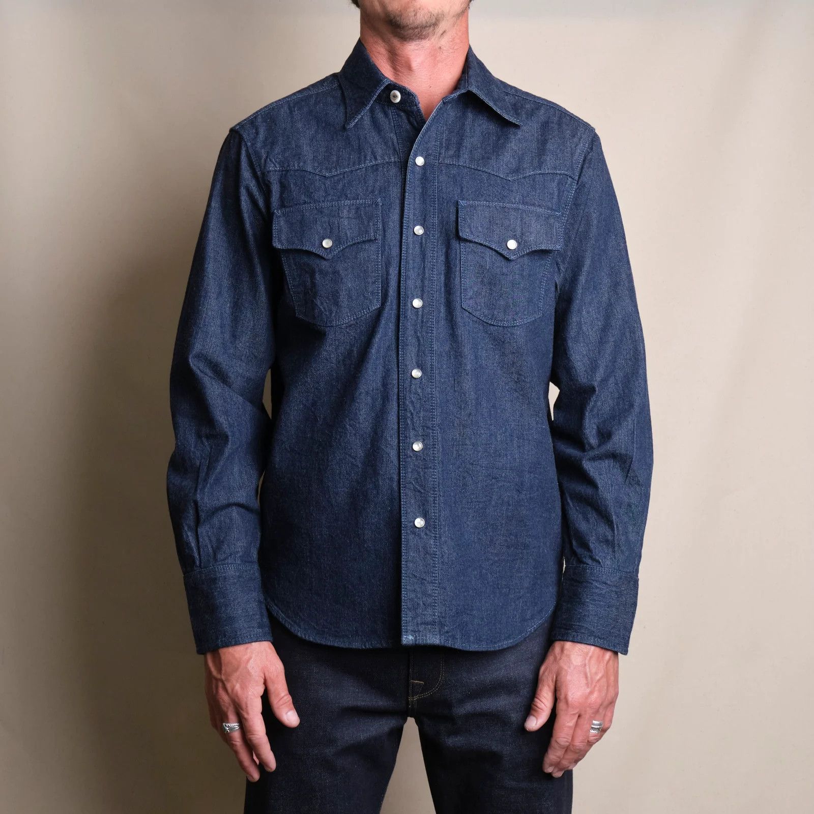 Freenote Cloth 💚 Freenote Cloth 11 Ounce 1900s Selvedge Denim Western NEW Size US M / EU 48-50 / 2 - 2 Thumbnail
