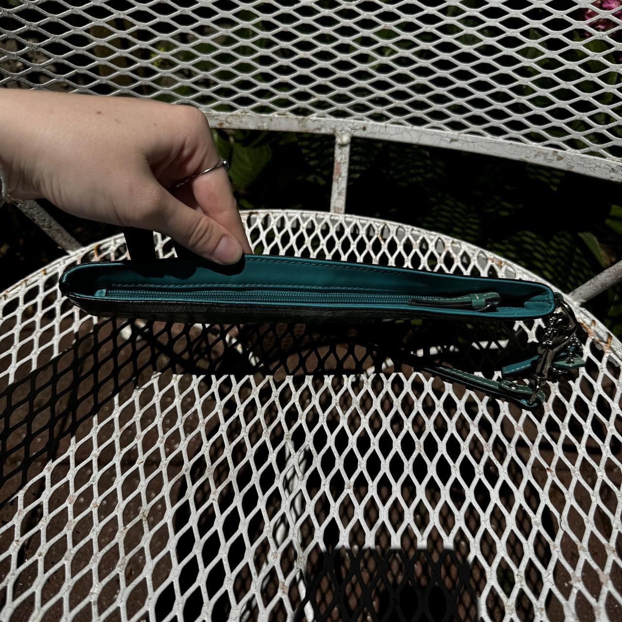 Coach Large Green Coach Patent Leather Wristlet Size ONE SIZE - 6 Thumbnail