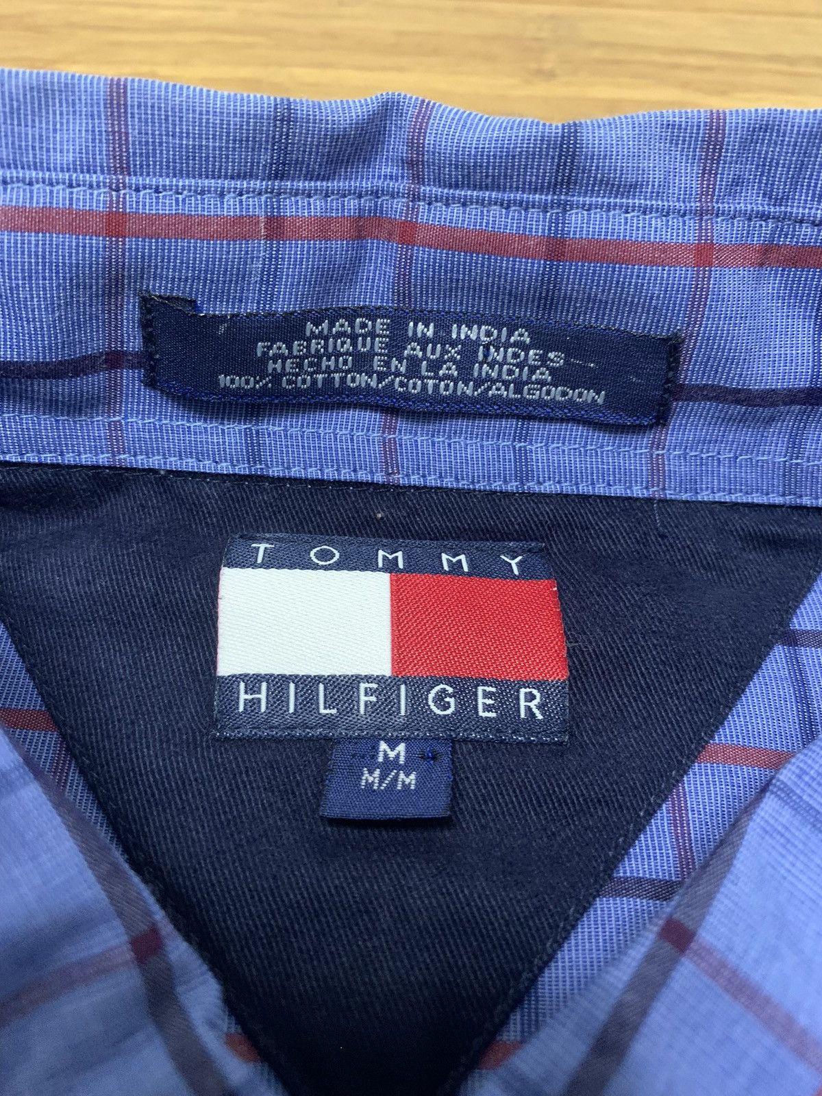 Tommy Hilfiger × Vintage Vintage Tommy Hilfiger Striped Button Up Shirt Size US M / EU 48-50 / 2 - 2 Thumbnail