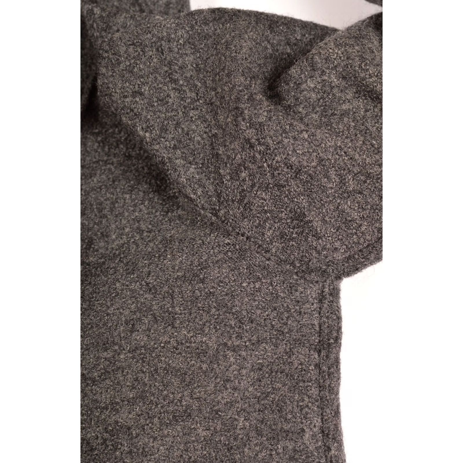 Vintage Ewooluzione Gray Virgin Wool Designer Coat Jacket, Made in Italy, Size 40, Women, Wool Coat, Overcoat, Gray, Designer, 90s-like? Size S / US 4 / IT 40 - 4 Thumbnail
