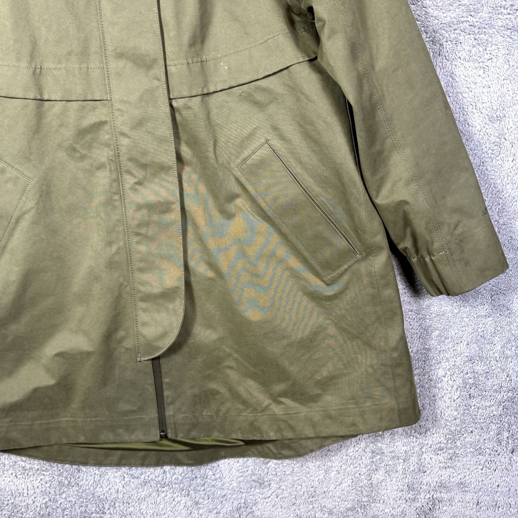 Lululemon Lululemon Jacket Womens 6 Rain Shaker Trench FATG Fatigue Waterproof Full Zip Green Size M / US 6-8 / IT 42-44 - 3 Thumbnail
