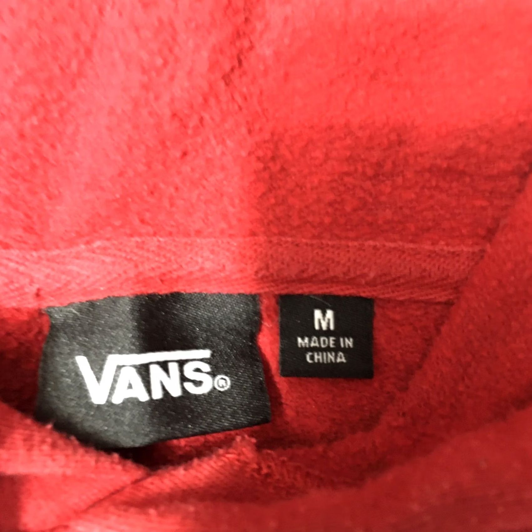 Vans Vans "Off The Wall" Hoodie Sweatshirt red medium graphic drawstring Size US M / EU 48-50 / 2 - 2 Thumbnail