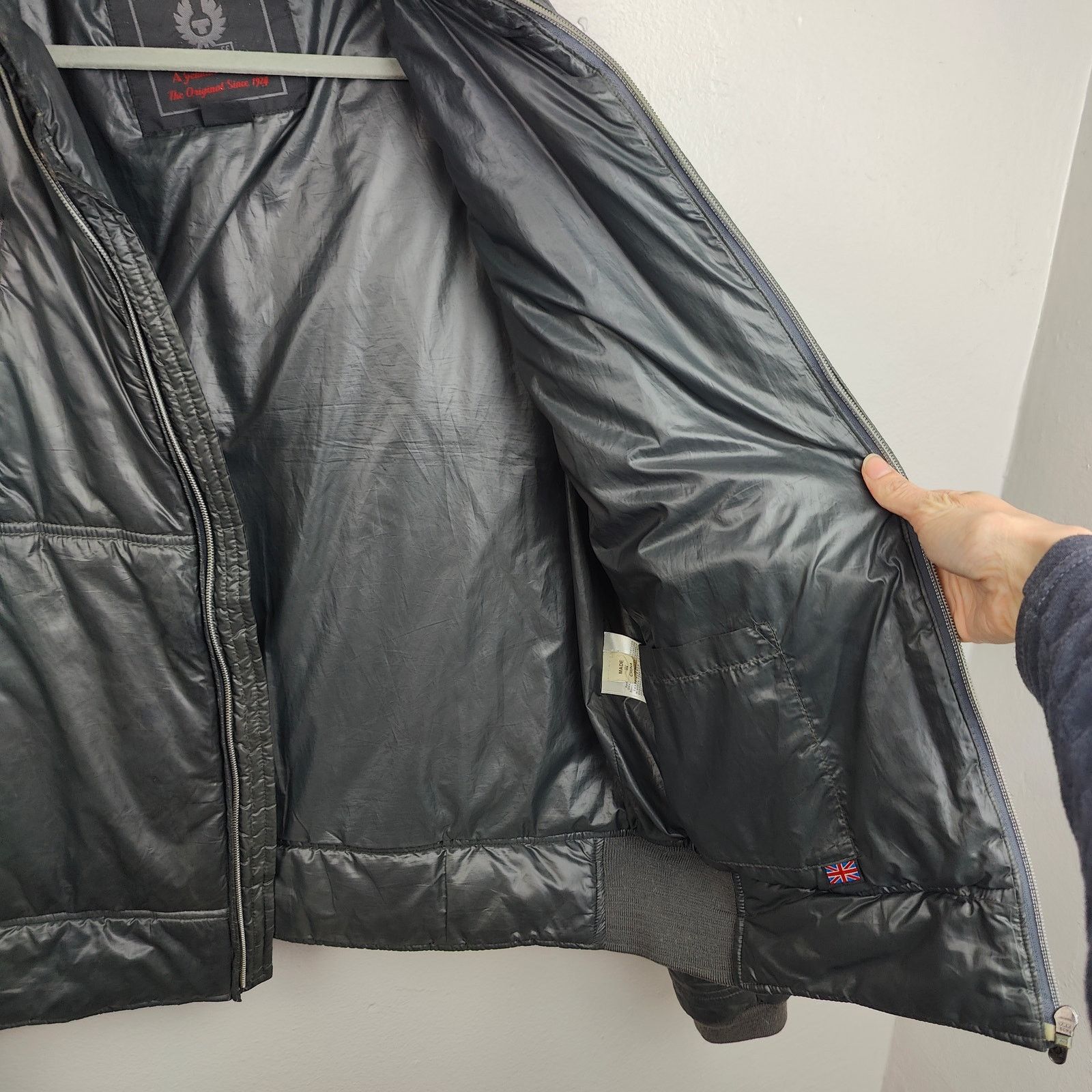Belstaff Belstaff Puffer Jacket XL Soft Black Full Zip Moto Pockets Size US XL / EU 56 / 4 - 6 Thumbnail
