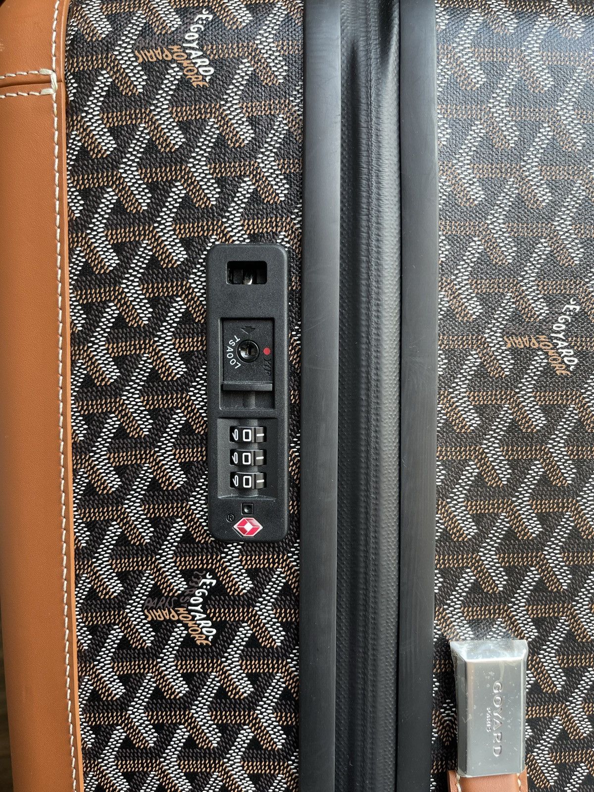 Goyard Black Brown Goyard Suitcase Size ONE SIZE - 7 Thumbnail