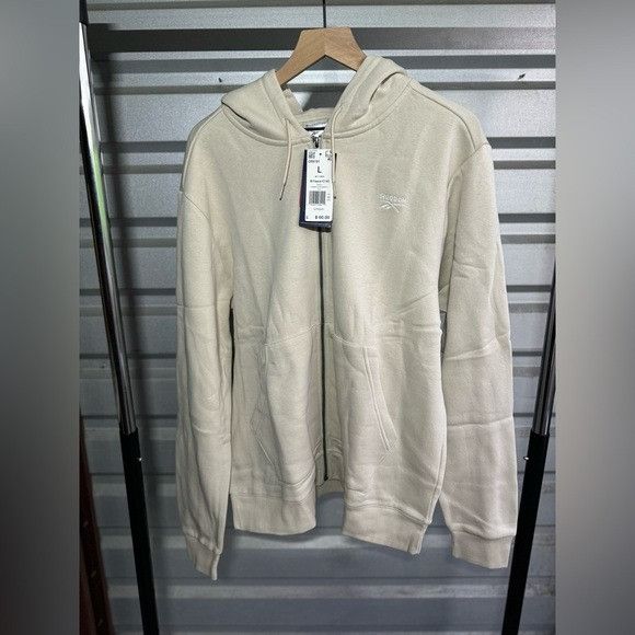 Designer × Reebok NWT REEBOK FLEECE CREAM FULL ZIP HOODIE SZ LARGE L Size US L / EU 52-54 / 3 - 1 Thumbnail