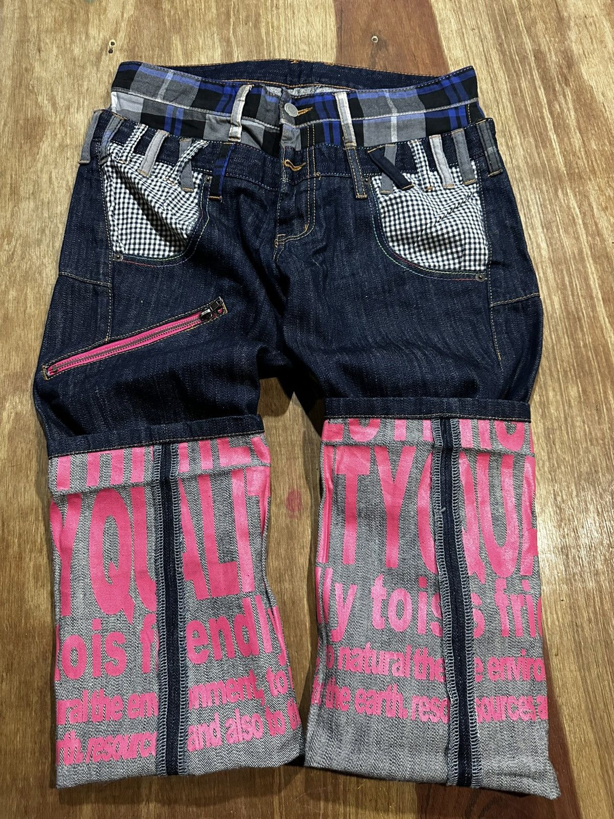 Japanese Brand Double Waist Internatiol wolrd jeans Size US 32 / EU 48 - 3 Thumbnail