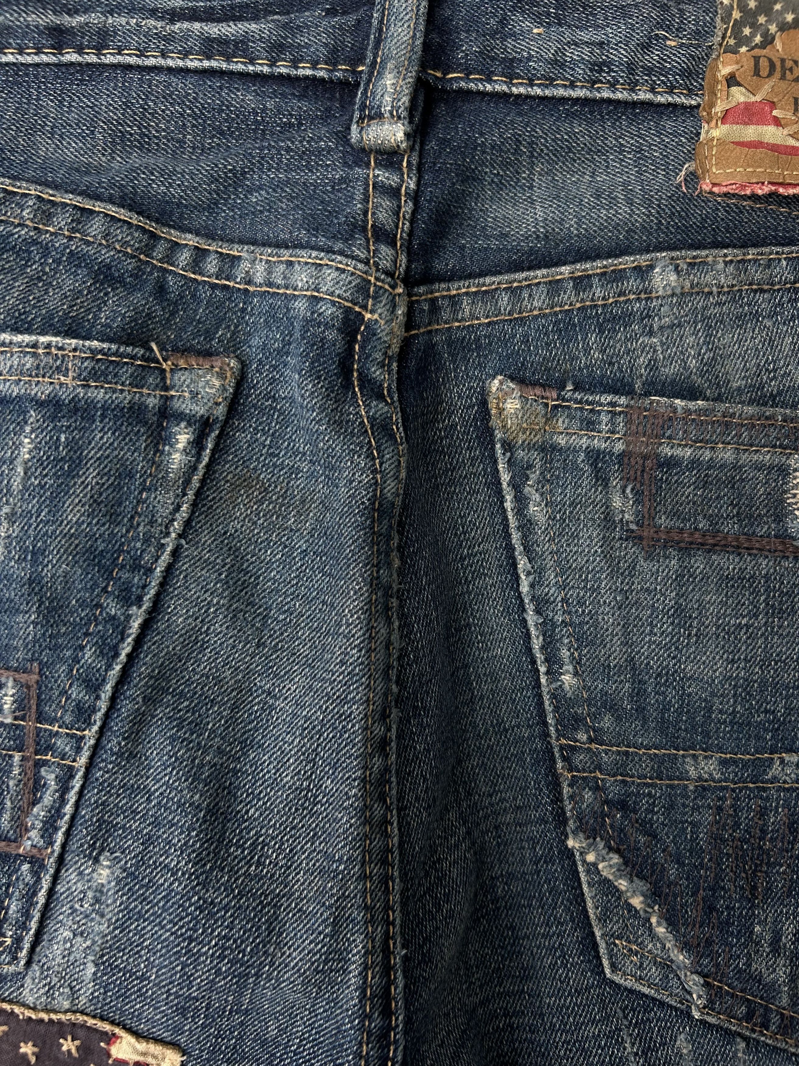 Denim & Supply Ralph Lauren Denim & Supply Ralph Lauren Patchwork Jeans Extremely Rare Size US 29 - 15 Thumbnail