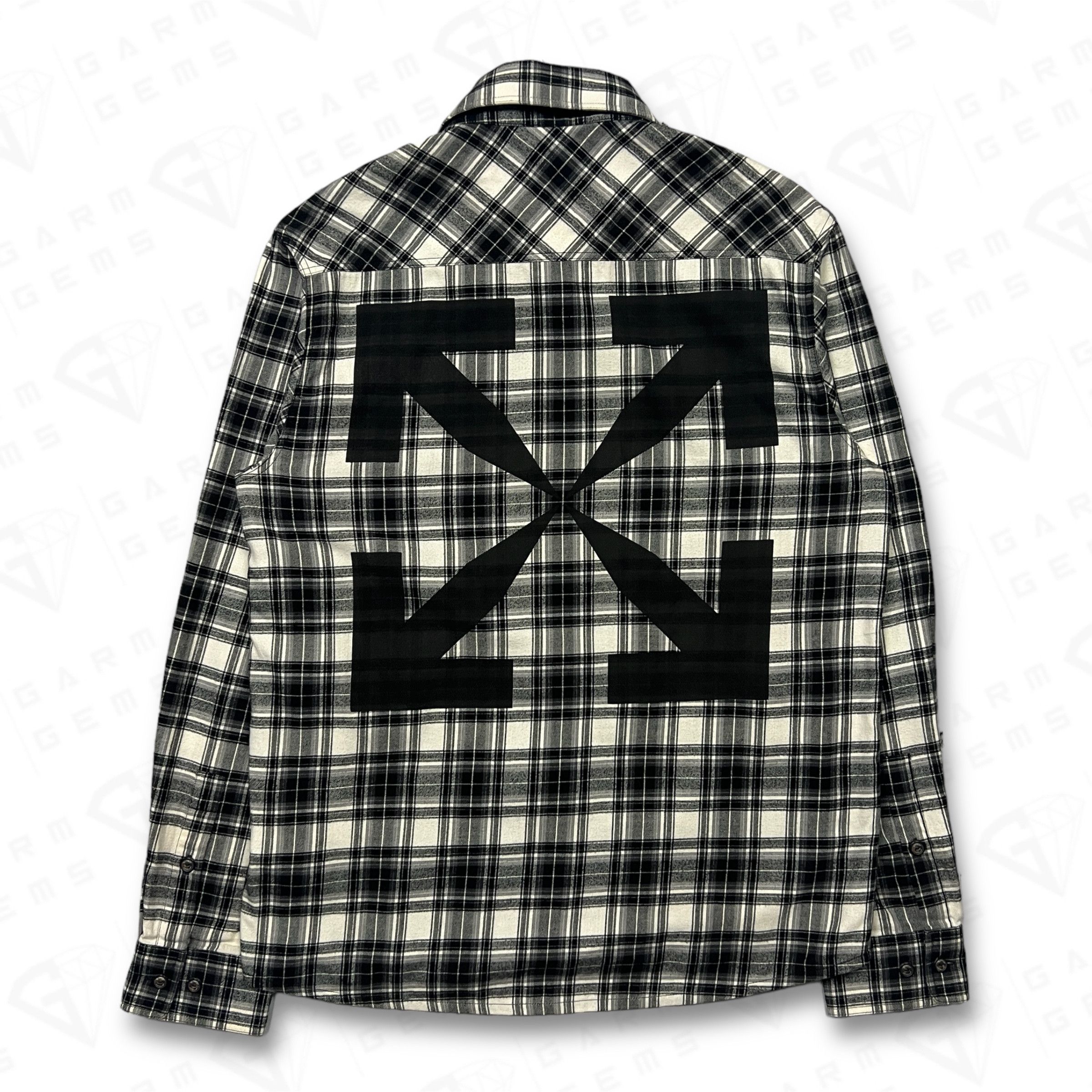 Off-White Off-White Checked Arrows Flannel Shirt Size US M / EU 48-50 / 2 - 2 Thumbnail