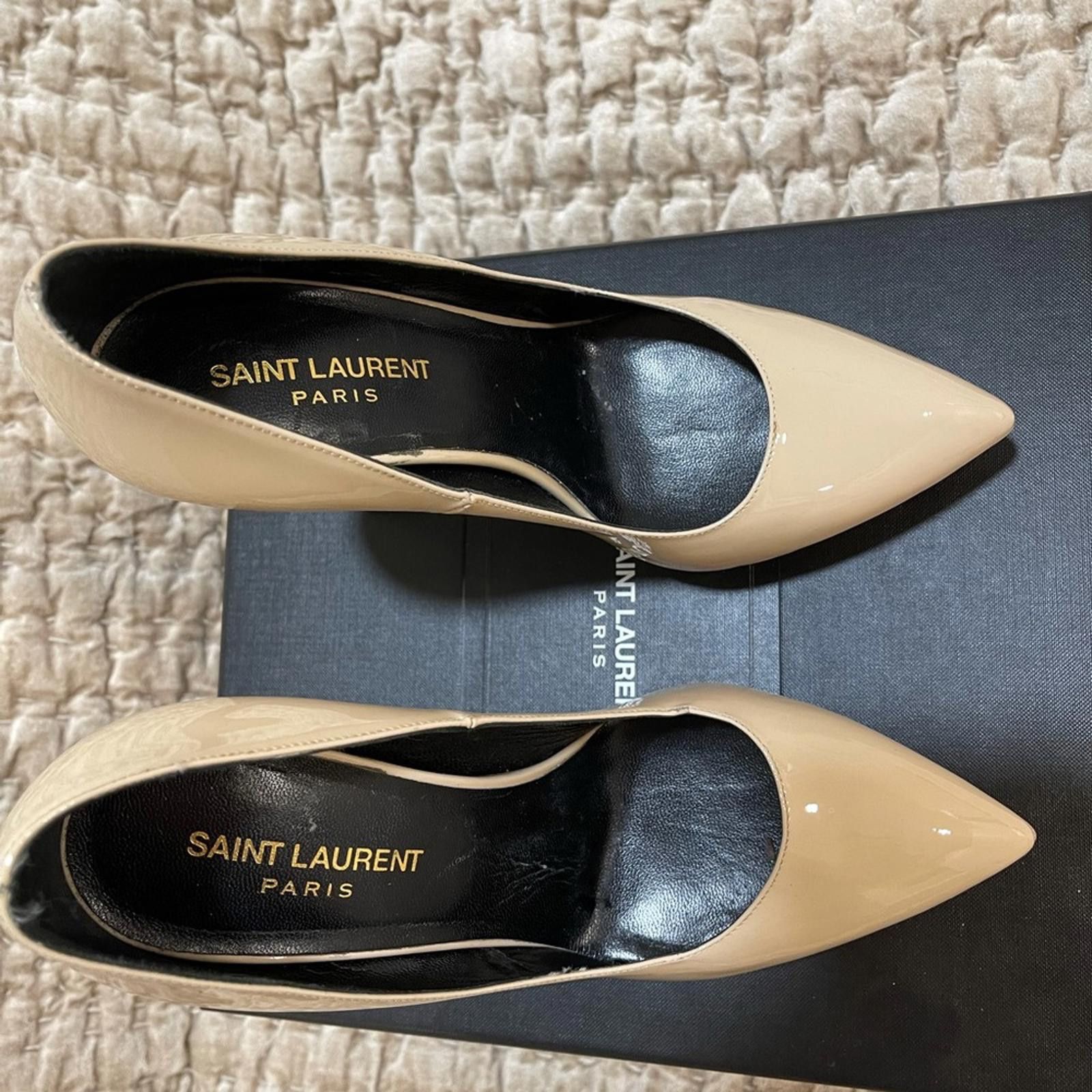Yves Saint Laurent YSL / Saint Laurent Pumps Vitello vernice heels Size US 8 / IT 38 - 3 Thumbnail