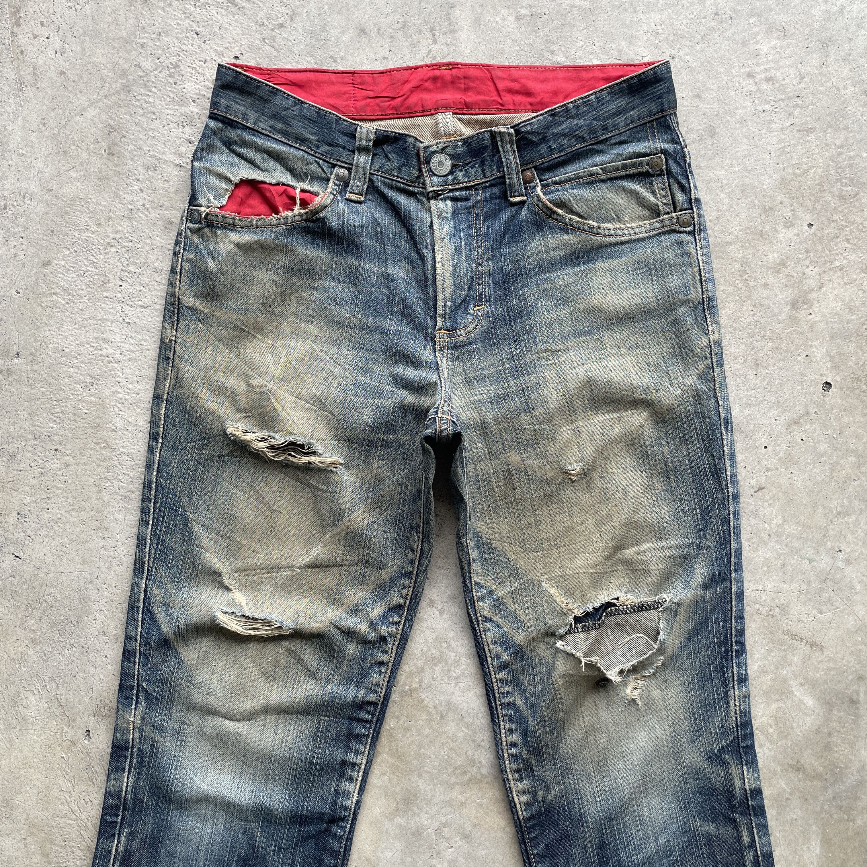 Edwin × Jean Vintage Edwin x Motor Head Rusty Jeans Sick Denim Pants Size US 31 - 4 Thumbnail