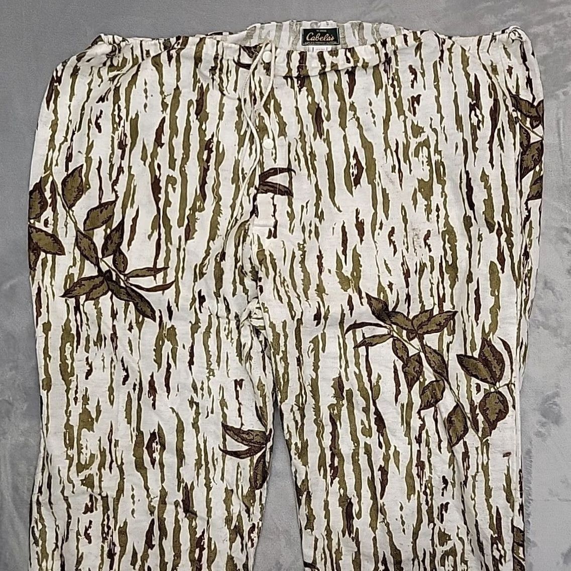 Vintage VINTAGE Cabelas Hunting Pants XL/3X White Camo Tree Bark Camouflage Made In The USA Men Size US 36 / EU 52 - 5 Thumbnail