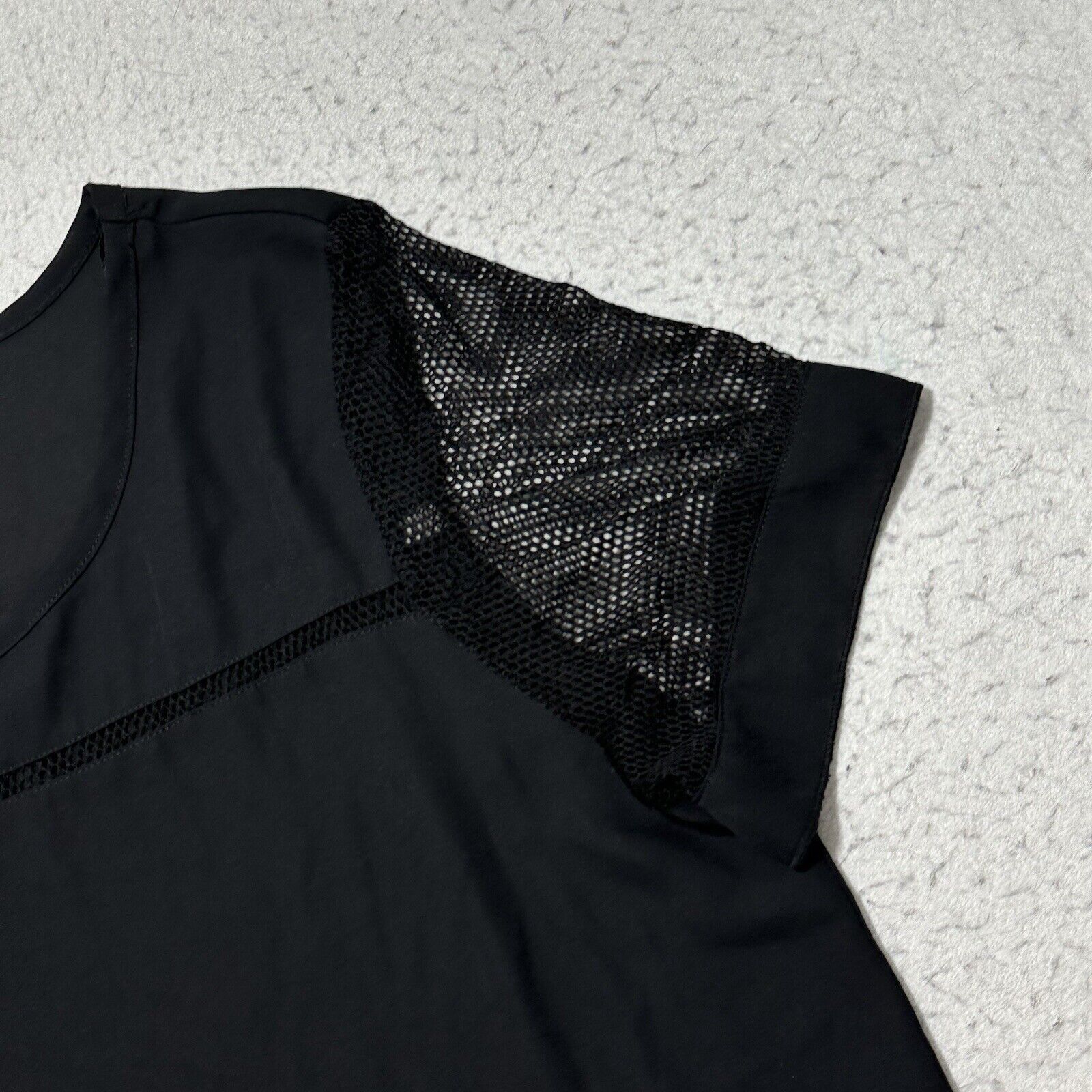 Other Pleione Large Lightweight T Shirt Blouse Mesh Sleeves Black Size L / US 10 / IT 46 - 5 Thumbnail