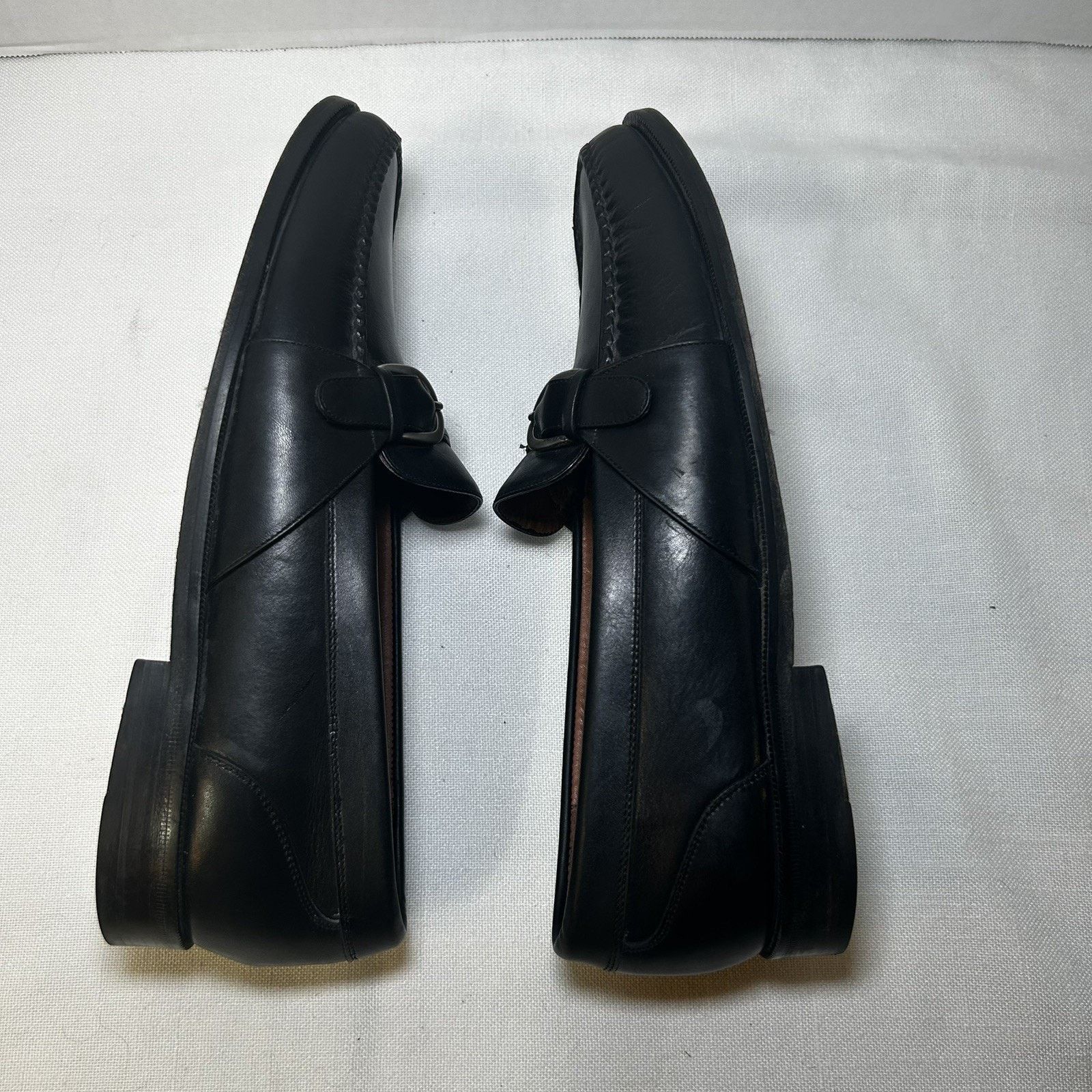 Cole Haan Cole Haan 10.5D Men’s Black Leather Dress Slip On Buckle Size US 10.5 / EU 43-44 - 9 Thumbnail