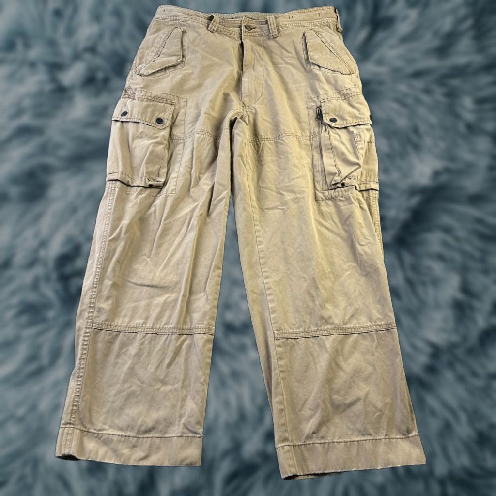 Polo Ralph Lauren Polo Ralph Lauren Pants Cargo Mens 38x30 Beige Tan Utility Cargo Pants Regular fit 5-Pocket Denim Cotton Beige Mens Size US XS / EU 42 / 0 - 1 Thumbnail