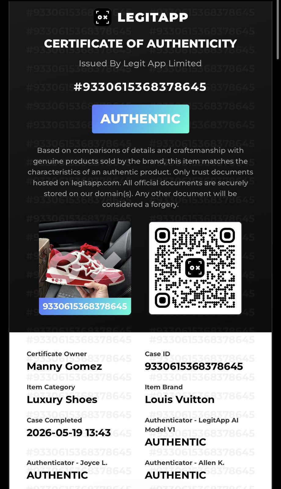 Louis Vuitton Louis Vuitton LV Skate Sneaker Red White Size 9.5 Size US 9.5 / EU 42-43 - 19 Thumbnail
