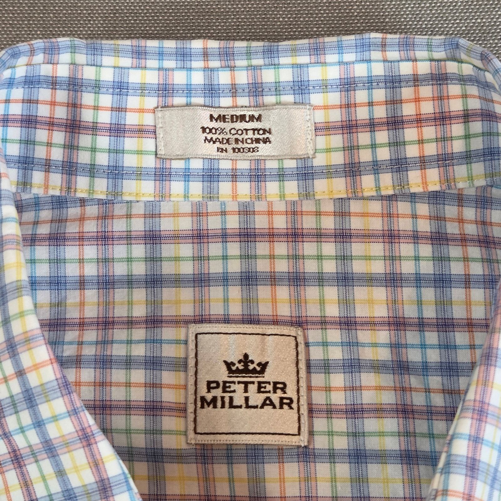 Peter Millar Peter Millar Plaid Cotton Button Down M Size US M / EU 48-50 / 2 - 3 Thumbnail