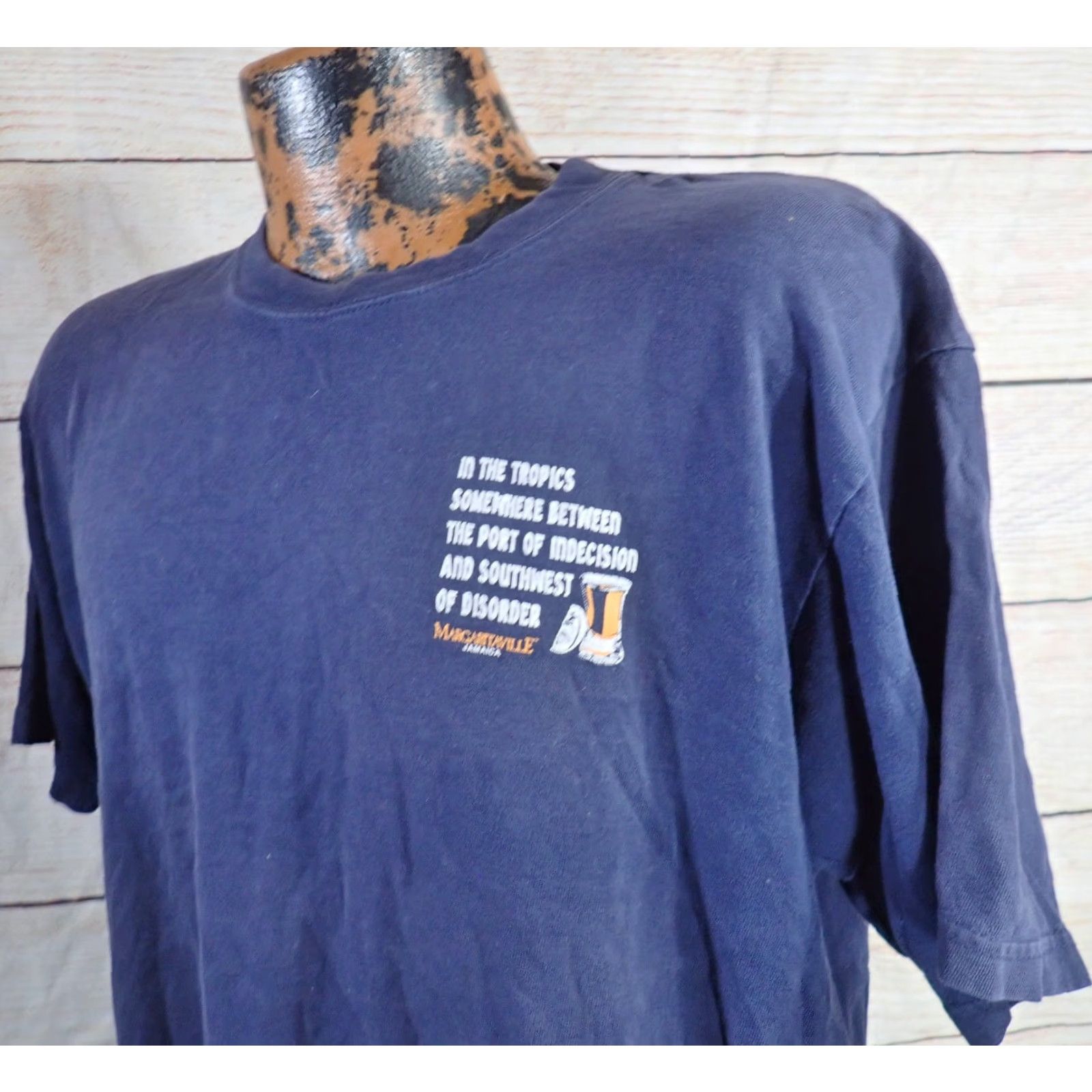 Vintage VINTAGE Margaritaville T-Shirt MEDIUM MEN'S M Black 90s 1999 Trespassers Will Be Offered A Shot Shirt Mens Size US M / EU 48-50 / 2 - 2 Thumbnail