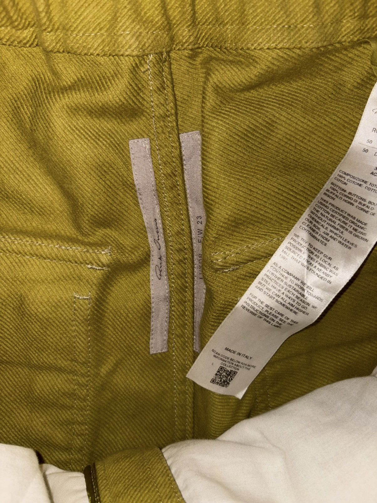 Rick Owens RARE RICK OWENS DRESS CORDUROY BELLA CARGO PANTS Size US 34 / EU 50 - 6 Thumbnail
