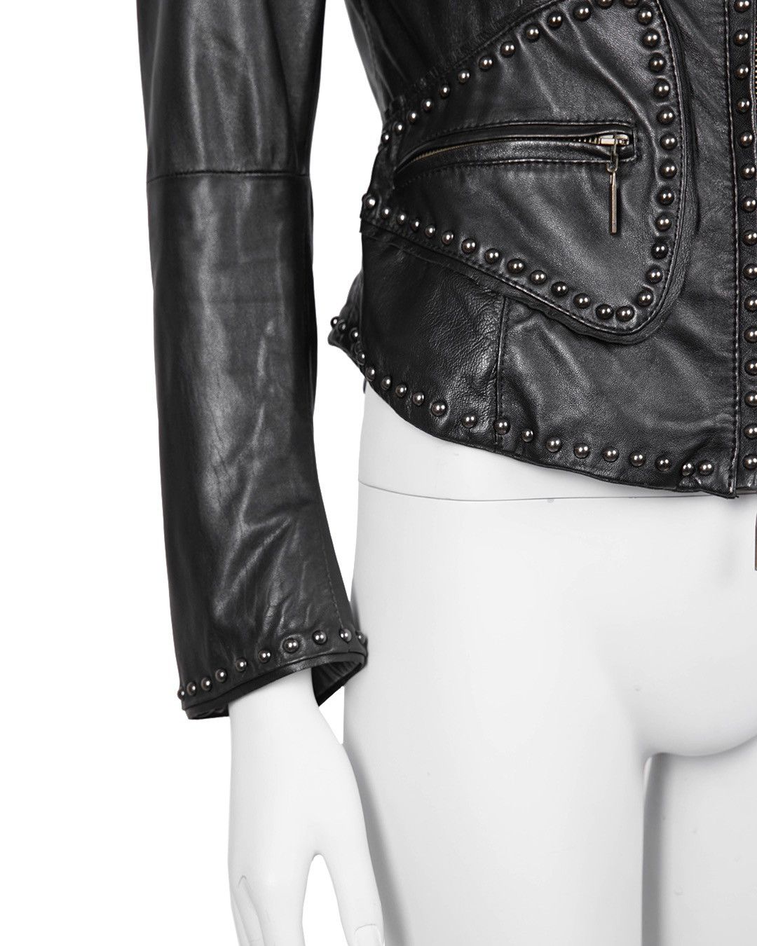Just Cavalli Just Cavalli Leather Studded Jacket Size M / US 6-8 / IT 42-44 - 8 Thumbnail