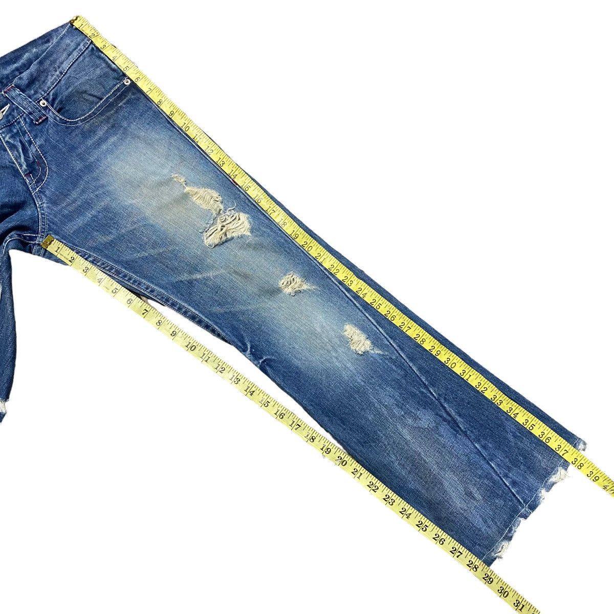 Tornado Mart Tornado Mart Distressed Denim Flare Jeans Size US 30 / EU 46 - 18 Thumbnail