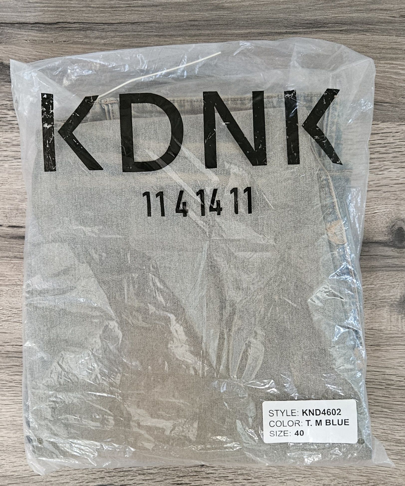 Other KDNK Men's Tigris Skinny Flare Jeans Med Blue Wash Size 40 Size US 40 / EU 56 - 9 Thumbnail