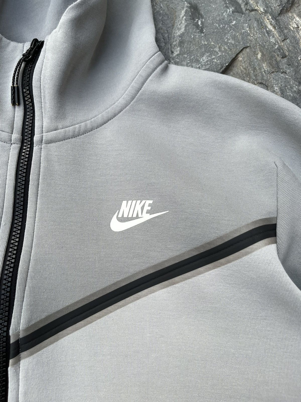 Nike rare Nike tech fleece light grey hype zip hoodie sweatshirt Size US M / EU 48-50 / 2 - 9 Thumbnail