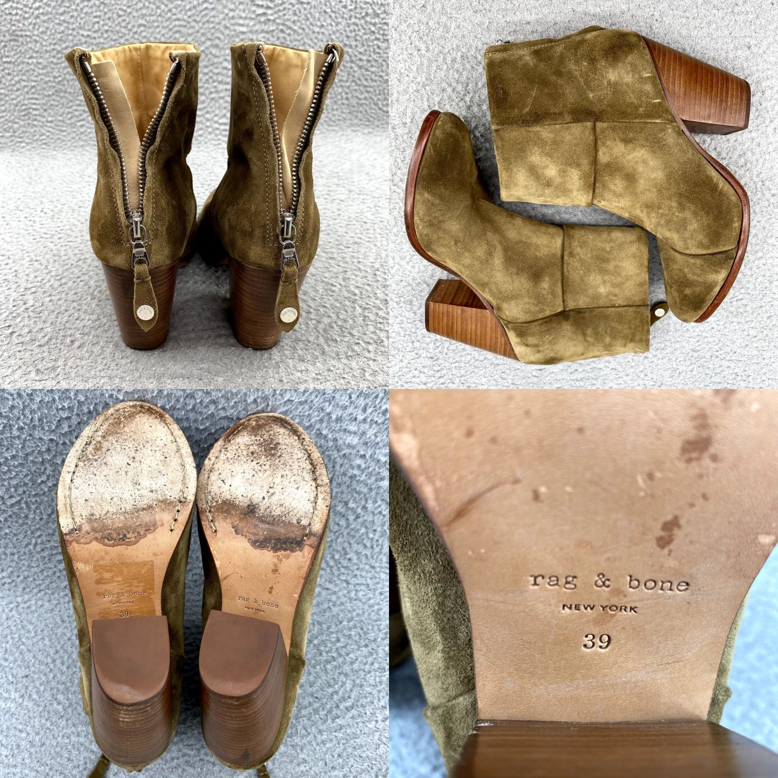 Rag & Bone rag & bone Newbury Boots Women's 39/8.5 Brown Suede Ankle Classic Boho Academia Boots Brown Suede Women 39/8.5 Size US 9 / IT 39 - 8 Thumbnail