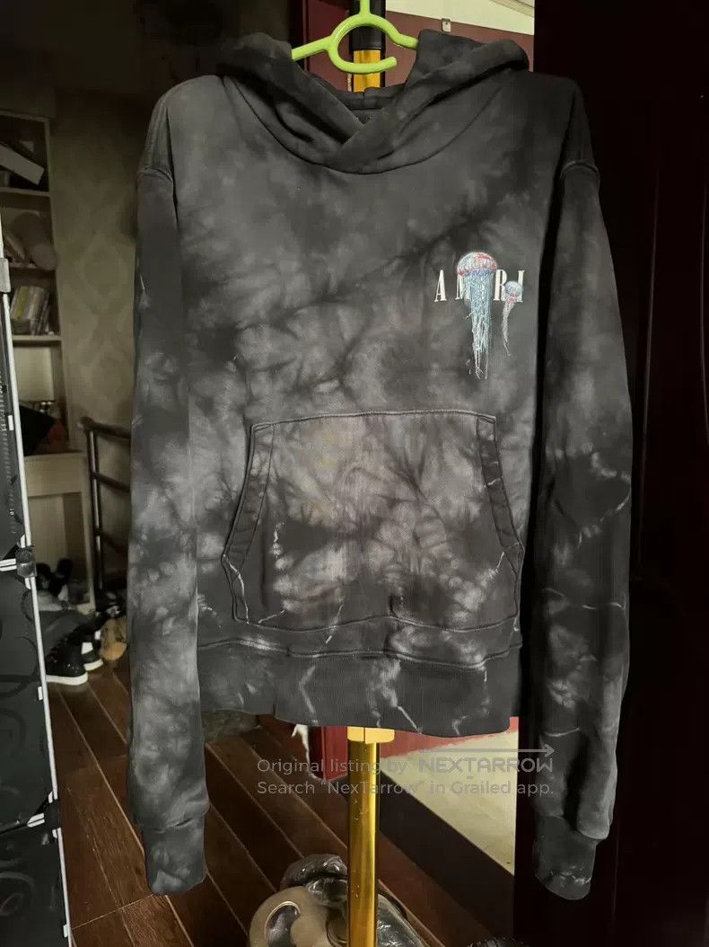 Amiri Amiri Lightning tie-dye jellyfish hoodie Size US S / EU 44-46 / 1 - 1 Thumbnail