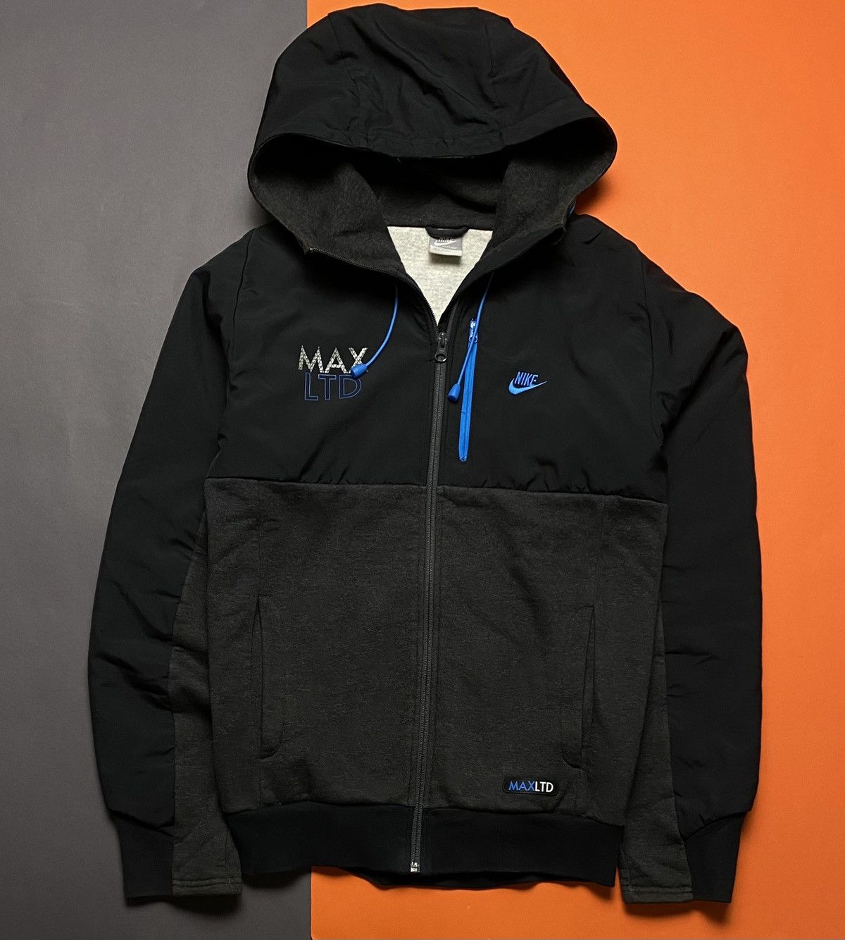 Vintage Vintage Nike air max LTD fleece hoodie Size US S / EU 44-46 / 1 - 1 Thumbnail