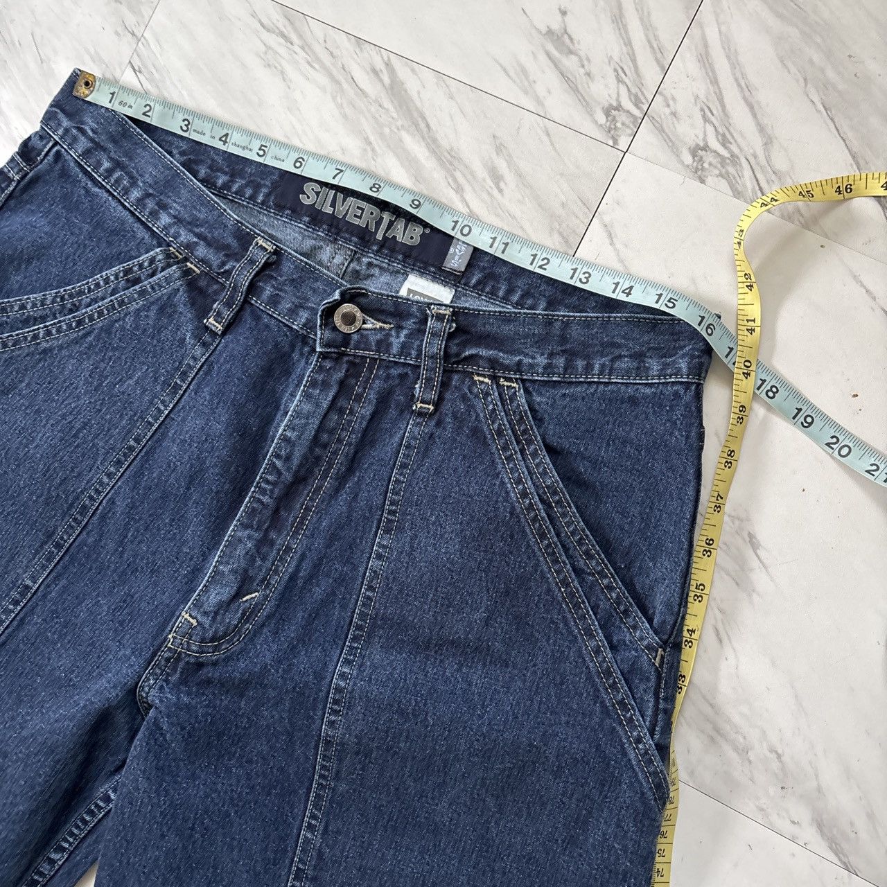 Levi's Vintage Levis Silver Tab Carpenter Baggy Jeans Size US 32 / EU 48 - 4 Thumbnail