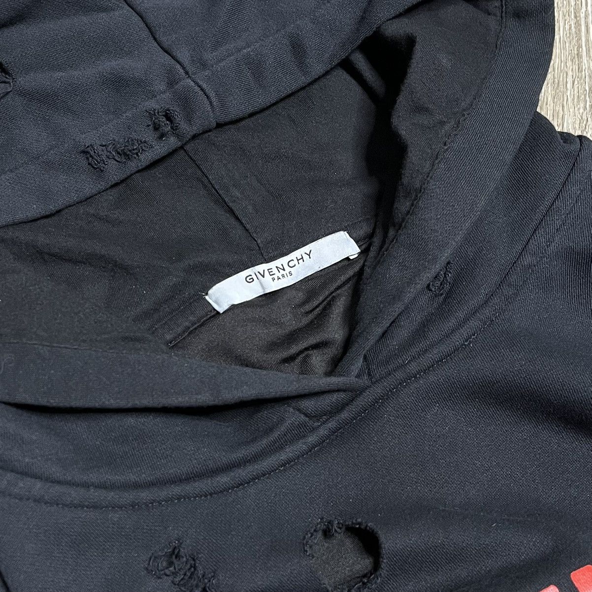 Designer × Givenchy × Riccardo Tisci RARE givenchy distressed hoodie Size US XL / EU 56 / 4 - 5 Thumbnail