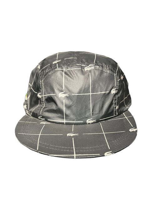 Supreme Supreme x Lacoste Reflective Grid Nylon Camp Cap | Grailed