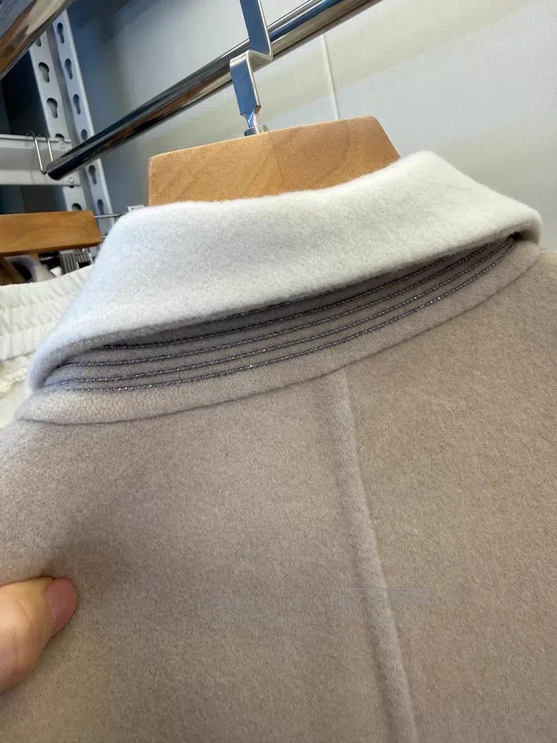 Brunello Cucinelli Brunello Cucinelli Beaded Double-Faced Cashmere Coat Size XS / US 0-2 / IT 36-38 - 3 Thumbnail